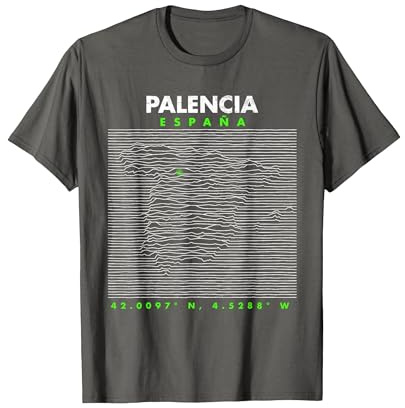 España - Palencia Camiseta, Hombre, Asfalto, S