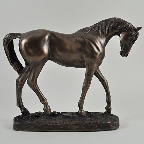 Bronze Statue Cheval de dressage par D