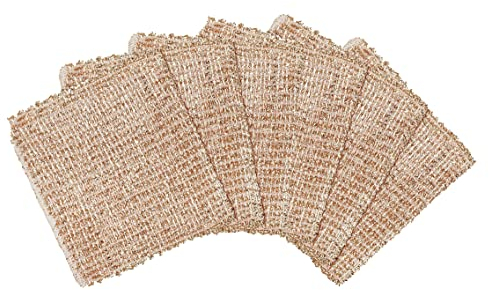 Maximex Kupfertuch Reinigertücher 6er Set aus Polypropylen für Küche & Haushalt mit antibakterieller Wirkung & rostfrei zur Reinigung von Edelstahl Glaskeramik Porzellan 16x0,2x13cm Kupfer Weiß