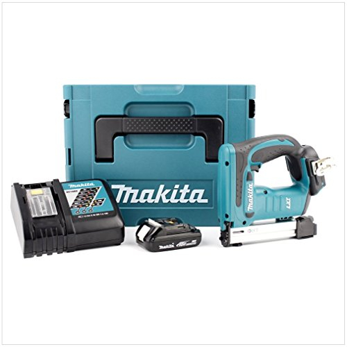 Makita DST 221 y1j de d 18 V Batterie Li-Ion Agrafeuse Coffret Makpac + BL 1815 N Batterie + Chargeur