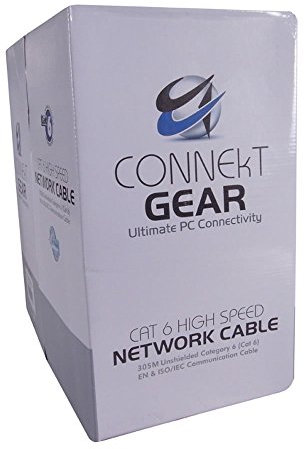 kenable Cat6 CCA Stranded 24AWG UTP Network UTP Ethernet Cable Reel LSOH 305m [305 metres]