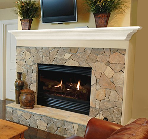 Pearl Mantels 618-72 Crestwood Mantel Shelf, 72-Inch, White
