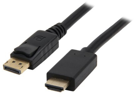 Nippon Labs DP-HDMI-3 3-Feet Display Port Male to HDMI Male 28 AWG Cable