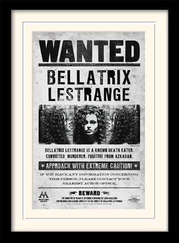 Harry Potter MP10612P-PL Bellatrix Wanted Memorabilia Kunstdruck, 30 x 40 cm