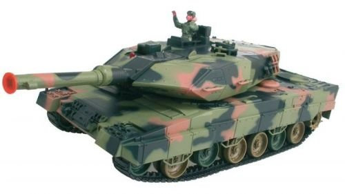HENG LONG Leopard A2 3809, 1:24 RC-Panzer, Kunststoff, Batteriebetrieben, Fernbedienung, Militär, Jugendliche, Erwachsene RC-Modellbauer, Unisex
