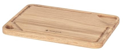 Snow Peak My Plate, Oak Serving Plate/Board, lightweight Charcuterie board for home, camping & outdoors