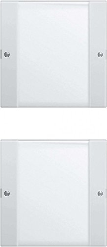 Gira 213203 Wippenset 2-Fach Beschriftungsfeld System 55 klar, reinweiß