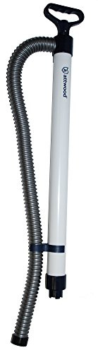 Attwood 11596-2 Emergency Hand-Operated Livewell Bilge Pump with Removable 32-inch Hose, White
