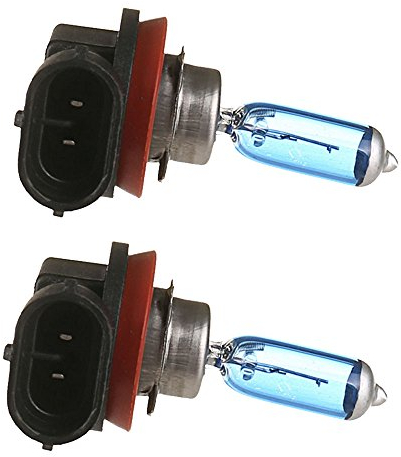 Mintice 2 x H11 6000 K Xenon-Gas-Halogen-Scheinwerfer, Ersatzlampe, Weiß, 55 W