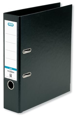 Elba Premium Akten-Ordner A4, smart Pro plus, 8 cm breit, Kunststoff Ordner, schwarz, 1 Stück