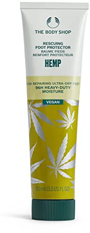 The Body Shop Hemp Foot Protector (1x 100ml), Hemp Foot Cream, Heavy-Duty Foot Cream, 96hr Moisture for Dry Skin, With Hemp Seed Oil & Shea Butter, Vegan Foot Moisturiser, Smooths & Softens Feet