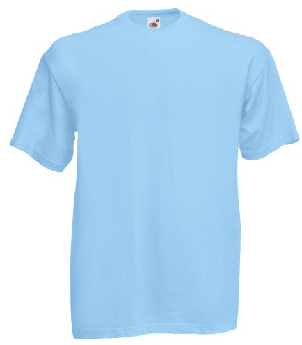 Fruit of the Loom Men's Short-Sleeved T-Shirt - Sky Blue - Medium