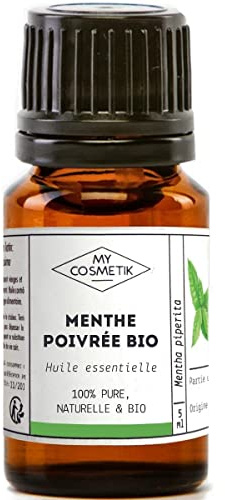 MY COSMETIK - Ätherisches Pfefferminzöl - Aus biologischem Anbau - HEBBD/HECT chemotypisiert - 100% rein und natürlich - ECOCERT-zertifiziert - 30 ml