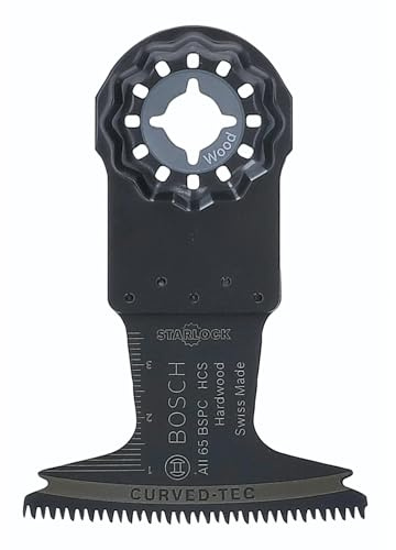 Bosch Home and Garden Bosch Professional Tauchsägeblatt Hartholz (10 Stück, für Multifunktionswerkzeug Starlock) AII 65 BSPC, Grau