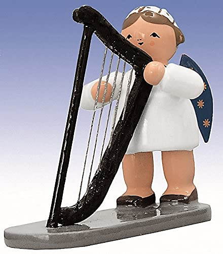 Rudolphs Schatzkiste Miniaturfigur Engel mit Harfe BxTxH= 3x5,5x5cm NEU Miniatur Instrumente Figuren Seiffen Winter Erzgebirge Holzfigur Weihnachten Fensterschmuck Spielzeug Weihnachtsf