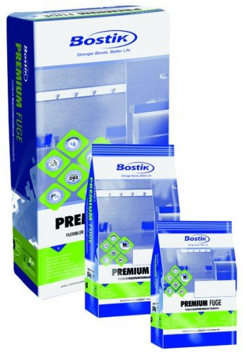 5kg Flexibler Fugenmörtel, Fugenmasse, Bostik Premium Fuge (zementgrau)