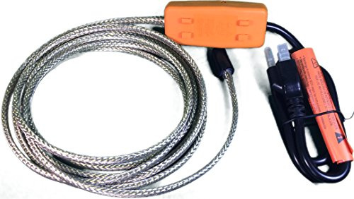 Heat Tape Easy Heat Freeze Protection Cable Waterline Heater Pre-cut to 15 Foot includes Installed Plug Head