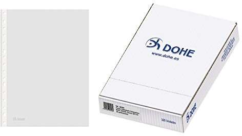DOHE Basic – paket med 100 prospektfodral A4 glas