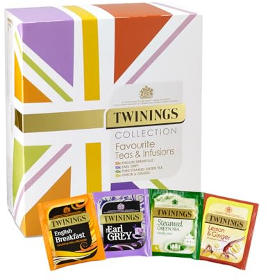 Twinings Coffret Découverte Thés et Infusions 4 saveurs 40 Sachets