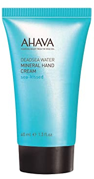 AHAVA Dead Sea Water Mineral Hand Cream, Sea-Kissed, Travel Size - Hand Moisturizer For Dry Cracked Hands, Light & Fast Absorbing, Enriched with Exlusive Osmoter, Witch Hazel & Allantoin, 1.3 Fl.Oz