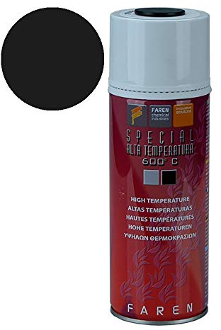 vernice spray smalto siliconico alta temperatura max 600° (nero)