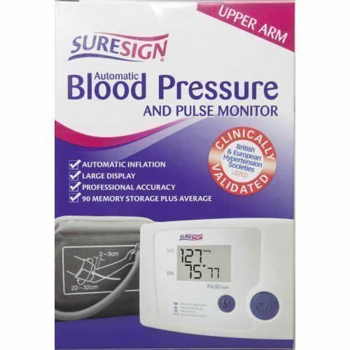 SURESIGN Blood Pressure & Pulse Monitor * Upper Arm * Intelligent FULLY AUTOMATIC ** 90 Memories