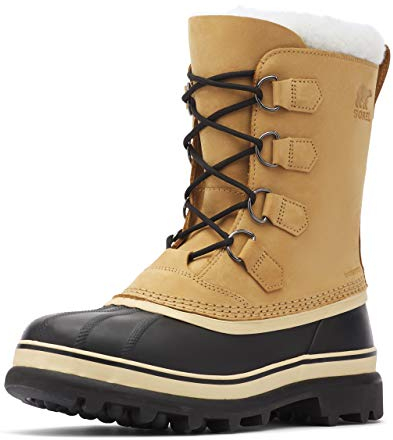 Sorel Caribou wasserdichte Schneestiefel für Herren, Beige (Buff), 42 EU