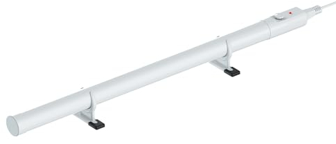 Hylite Slimline Ecoheater Tube Heater with Thermostat White 750mm 90W