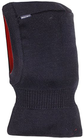 maximo Twotone Kinder Schlupfmütze Mütze Kindermütze Wintermütze - Made in Germany Sturmhaube Winter Herbst-Winter - 49 cm dunkelblau-rot