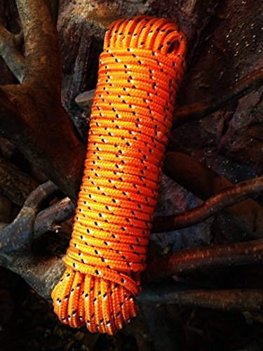Machermann Nr.29 PP-Seile,Schnüre,Universalseil,Tauwerk 6 mm x 30 m, Schnur, Reep Seil, Flechtschnur,Allzweckseil, Orange