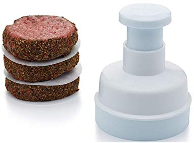 Burger Hamburger Maker, Press Quarter Pounder Includes a Burger Mix +100 Free Wax Discs