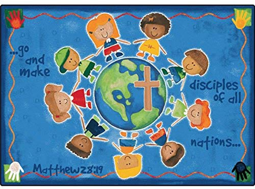 Carpets for Kids KID$Value Plus 92017 Great Commission Children's Rug 8ft x 12ft Rectangle