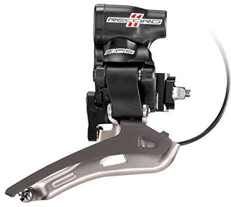 CAMPAGNOLO Umwerfer Record 11 EPS Electronic Power Shift (EPS), 2/11-fach, , für Anlötsockel Gehäuse aus Carbon, automatische Trimmfunktion