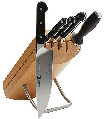 Zwilling J.A. Henckels Taco de Cuchillos de Madera Natural 6 piezas Pro Madera / Acero