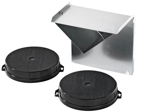 Bosch Cooker Hood Accessories Starter Set, DHZ5275, Air Filter, Carbon Filter, 2 Pieces Activated Carbon, Pellet Diverter Valve, Built-in Device, Suitable for DWW09W450, DWW06W450