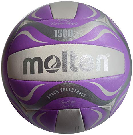 molten Beach-Volleyball BV1500-PP (weiß/lila/silbe