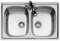 Foster Lavello a 2 vasche in acciaio INOX, 790 mm, 500 mm