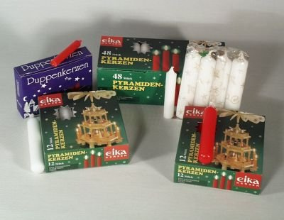 Le candele di Weis D 17 millimetri 18 pezzi di piramide esamina in controluce la piramide Erzgebirge del proprietario della candela NUOVO