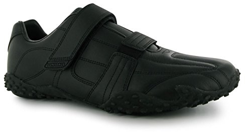 Lonsdale Mens Fulham Trainers Casual Sneaker Velcro Fastening Sports Shoes Black Size: 8.5