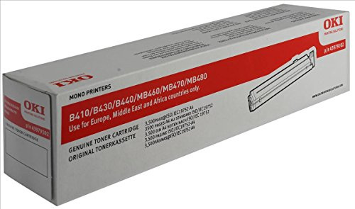 OKI 878871 43979102 B410, B430, B440,MB460, MB470 Tonerkartusche 3.5 Seiten, schwarz