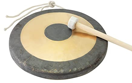 Original Tam Tam Gong, toller Klang, inklusiv Holz-/Baumwollklöppel (25cm)