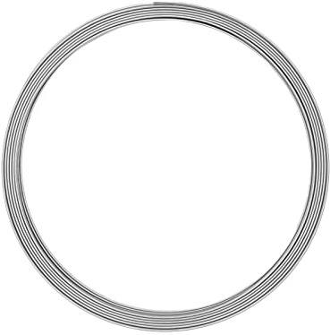 Vaessen Creative Aluminiumdraht, 5 x 1mm, 5m, Aluminium Wire, Basteldraht, Dekodraht, Floristikdraht Aludraht Flach Schmuck 5 x 1 mm x 5 Meter | Biegsam Schmuckdraht Silber, silver, 500 x 0.5 x 0.1 cm, 24235-004