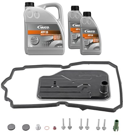 VAICO V30-2256 FILTERSATZ MIT 7 LITER ÖLWECHSEL AUTOMATIKGETRIEBE 7-GANG PASSEND FÜR 722.9 7G-TRONIC EXPERT KIT | Kompatibel mit: MERCEDES-BENZ C-CLASS, C-CLASS, C-CLASS Coupe, C-CLASS Coupe, C-CLASS T-Model, C-CLASS T-Model, CLS, CLS