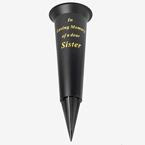 In Loving Memory sister grave flower vase funeral spike/ memorial