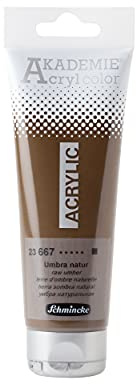 Schmincke AKADEMIE Acryl color Umbra natur in 120 ml-Tube, 23 667 012