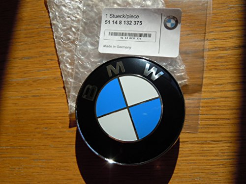 Original BMW-Abzeichen für Motorhaube, passend für 1, 3, 5, 6, 7, X, Z-Reihe * * 74 mm