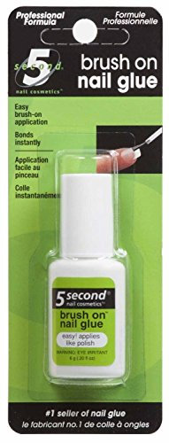 5 Second Brush On Nail Glue 0.2 oz