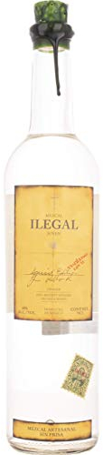 Ilegal Joven Mezcal, Unaged and Double-Distilled Spirit Made With 100% Espadin Agave, 40% ABV, 70cl / 700ml