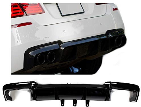 1023209 Heckdiffusor für F10 F11 Performance 4 Rohr Umbau Schwarz Hochglanz