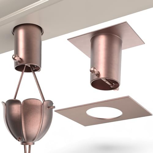 Rain Chains Direct - Regenketten-Dachrinnen-Adapter/Installationsgerät aus reinem Kupfer